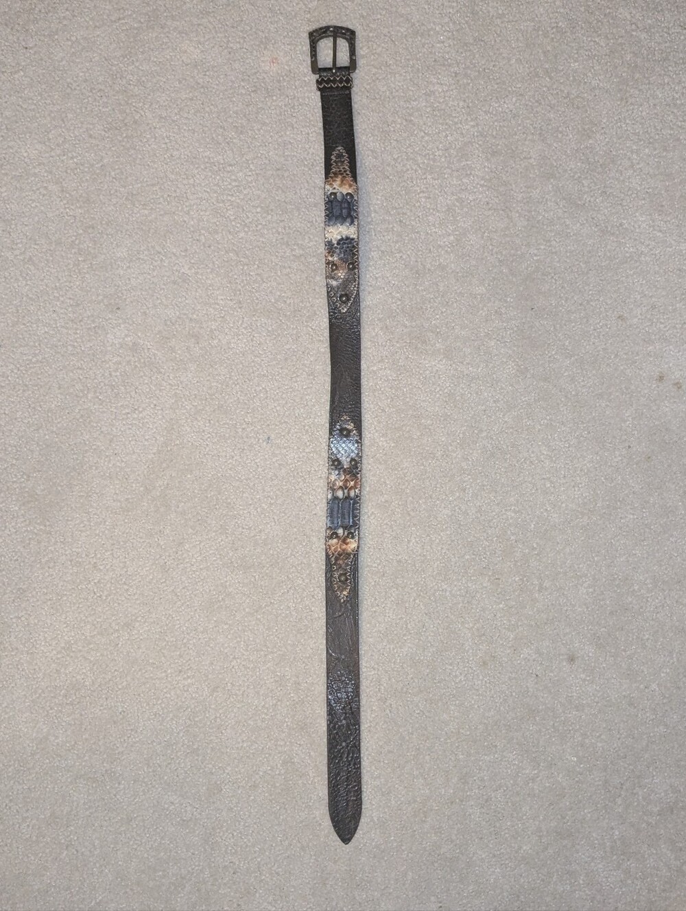 Beckon western genuine leather belt